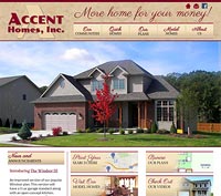 Acccent Homes website screenshot